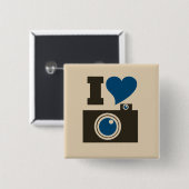 Badge Carré 5 Cm Caméra cardiaque (Devant & derrière)