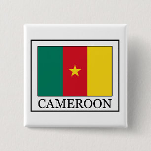 Badge Carré 5 Cm Cameroun
