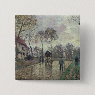 Badge Carré 5 Cm Camille Pissarro l'entraîneur à Louveciennes,