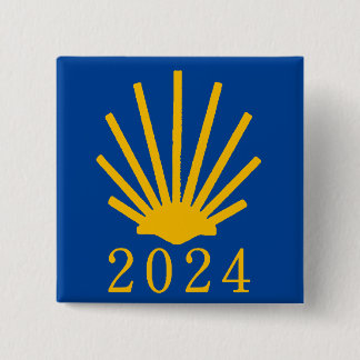 Badge Carré 5 Cm Camino de Santiago 2024