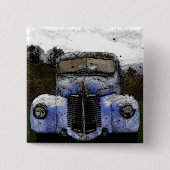 Badge Carré 5 Cm Camion vintage (Devant)