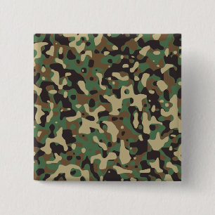 Badge Carré 5 Cm Camo Woodland