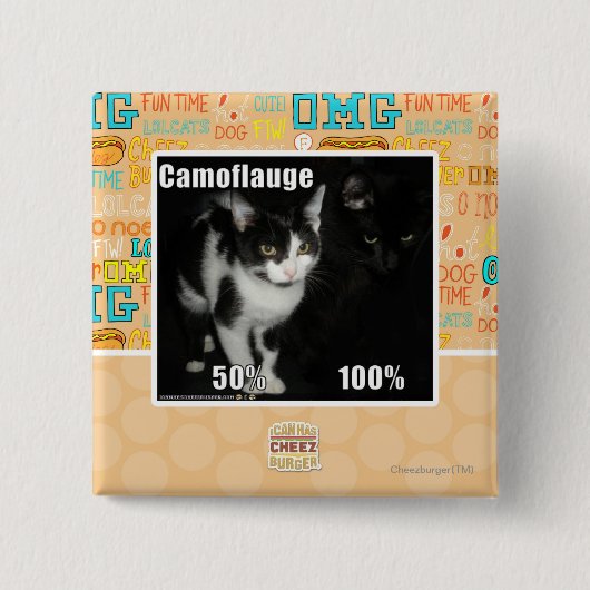 Badge Carré 5 Cm Camouflage (Devant)