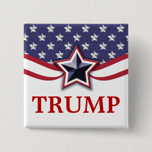 Badge Carré 5 Cm Campagne électorale présidentielle Trump 2020