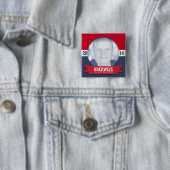 BADGE CARRÉ 5 CM CAMPAGNE JIM OBERWEIS (En situation)