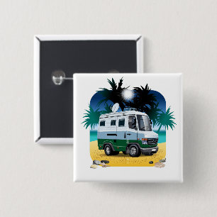 Badge Carré 5 Cm Camper de dessin