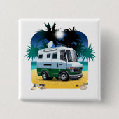 Badge Carré 5 Cm Camper de dessin (Devant)