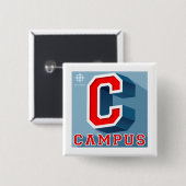 Badge Carré 5 Cm Campus CBC (Devant & derrière)
