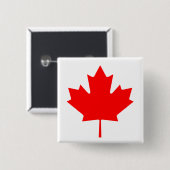 Badge Carré 5 Cm canada (Devant & derrière)