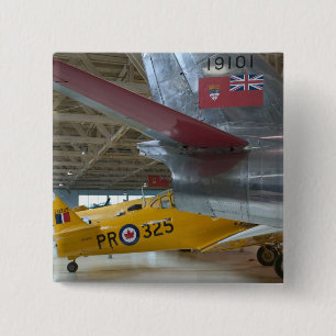 Badge Carré 5 Cm Canada, Alberta, Edmonton: Alberta Aviation 2