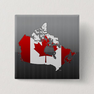 Badge Carré 5 Cm Canada : Carte