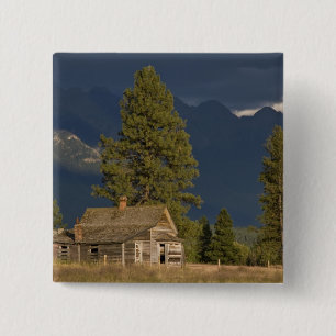 Badge Carré 5 Cm Canada, Colombie-Britannique, Kootenay Rockies,