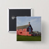 Badge Carré 5 Cm Canada, Québec, Perce. IMAGE RESTREINTE : Pas (Devant & derrière)