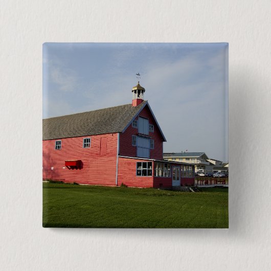 Badge Carré 5 Cm Canada, Québec, Perce. IMAGE RESTREINTE : Pas (Devant)