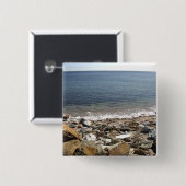 Badge Carré 5 Cm Canada, Québec. VIA Rail Canada train (Devant & derrière)