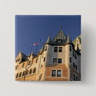 Badge Carré 5 Cm Canada, Québec, Ville de Québec. Fairmont Chateau