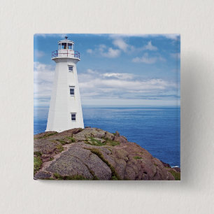 Badge Carré 5 Cm Canada, Terre-Neuve, cap Spear National
