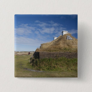 Badge Carré 5 Cm Canada, Terre-Neuve-et-Labrador, L'Anse Aux 4