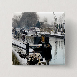 BADGE CARRÉ 5 CM CANAUX