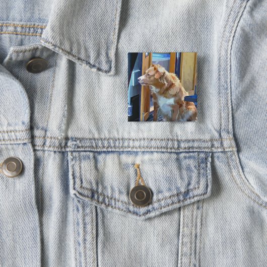 BADGE CARRÉ 5 CM CANAUX (En situation)