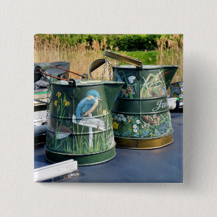 BADGE CARRÉ 5 CM CANAUX