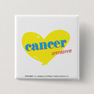 Badge Carré 5 Cm Cancer 3