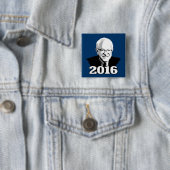 Badge Carré 5 Cm Candidat BERNIE SANDERS 2016 (En situation)