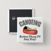 Badge Carré 5 Cm Canoë (Devant & derrière)