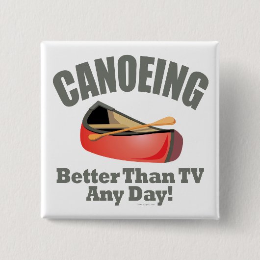 Badge Carré 5 Cm Canoë (Devant)