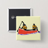 Badge Carré 5 Cm Canoë (Devant & derrière)
