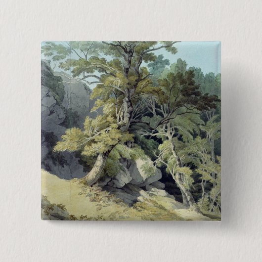 Badge Carré 5 Cm Canonteign, Devon (Devant)