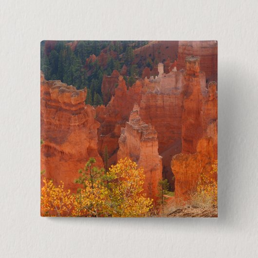 Badge Carré 5 Cm Canyon Utah de Bryce (Devant)