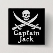 Badge Carré 5 Cm Capitaine Jack (Devant)