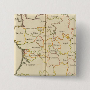 Badge Carré 5 Cm Capitales de France