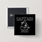 Badge Carré 5 Cm Capt Bob (Devant & derrière)