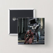 Badge Carré 5 Cm Capture d'écran : Flash vs Grundy (Devant & derrière)