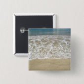 Badge Carré 5 Cm Caraïbes, îles Vierges américaines, Saint-Thomas,  (Devant & derrière)