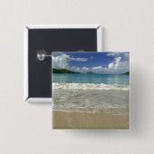 Badge Carré 5 Cm Caraïbes, îles Vierges américaines, Saint-Thomas,  (Devant & derrière)