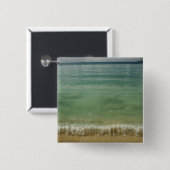 Badge Carré 5 Cm Caraïbes, îles Vierges américaines, Saint-Thomas, (Devant & derrière)