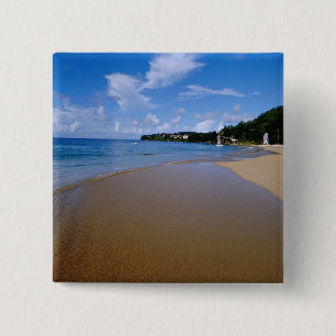 Badge Carré 5 Cm Caraïbes, Petites Antilles, Indes occidentales, 3
