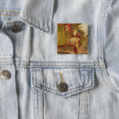 Badge Carré 5 Cm Caravane gitane (En situation)