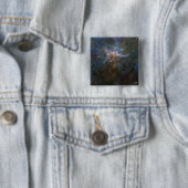 Badge Carré 5 Cm Carina Nebula Etoile Colliers (En situation)