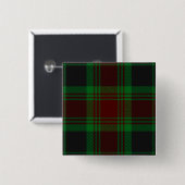 Badge Carré 5 Cm Carlow County Irish Tartan (Devant & derrière)