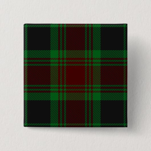 Badge Carré 5 Cm Carlow County Irish Tartan (Devant)