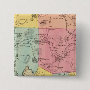 Badge Carré 5 Cm Carmel, ville