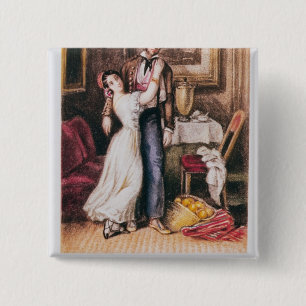 Badge Carré 5 Cm Carmen et Don Jose, 1846