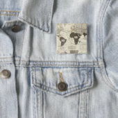 Badge Carré 5 Cm Carnivore (En situation)