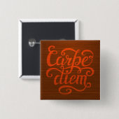 Badge Carré 5 Cm Carpe Diem (Devant & derrière)