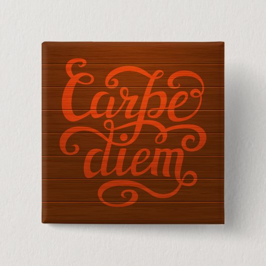 Badge Carré 5 Cm Carpe Diem (Devant)