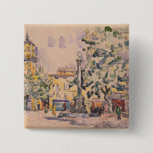 Badge Carré 5 Cm Carré de l'hôtel de Ville à Aix-en-Provence